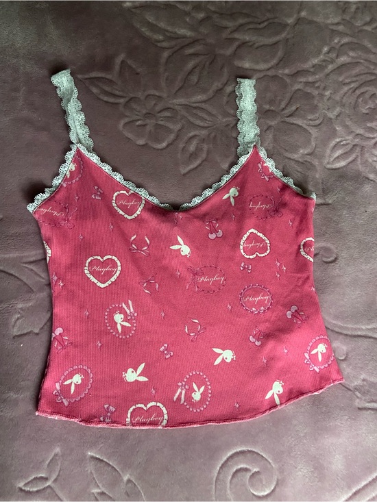 PLAYBOY Tops - Playboy Lace-Trim Cami Tank Night top Sleepwear